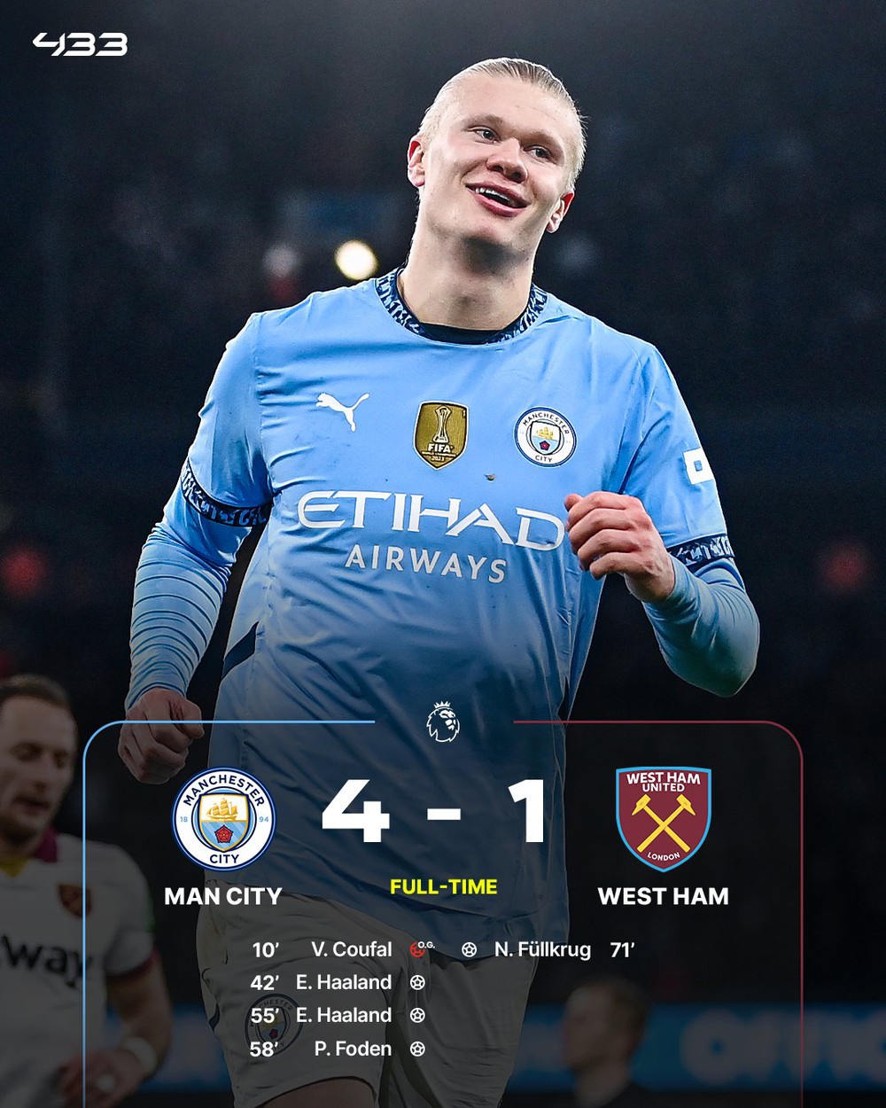 Man City hồi sinh với chiến thắng 4-1, Chelsea chia điểm trên sân khách - Ảnh 1.