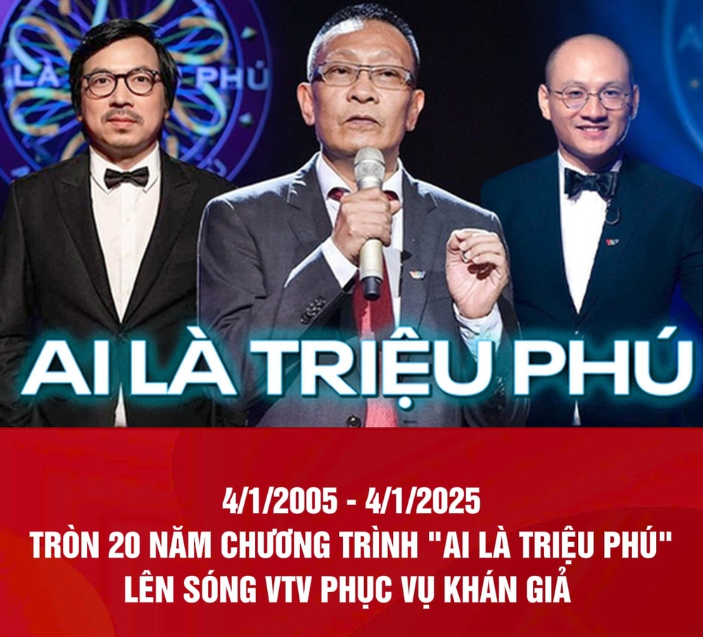 'Ai là triệu phú' kỷ niệm 20 năm phát sóng trên VTV3 - Ảnh 1.