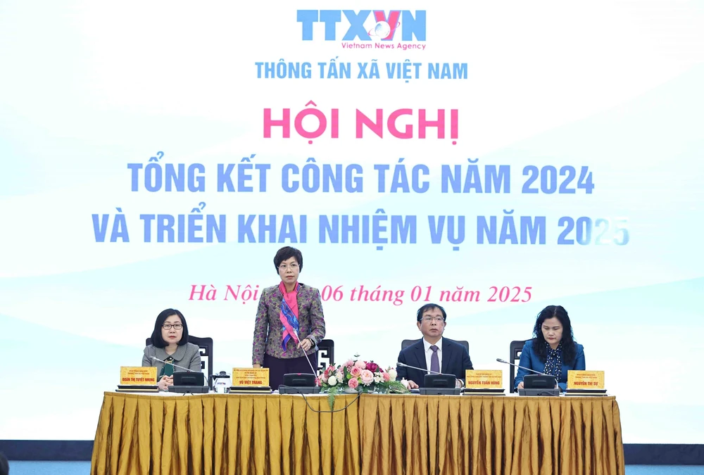 Thông tấn xã Việt Nam triển khai nhiệm vụ năm 2025 - Ảnh 1.