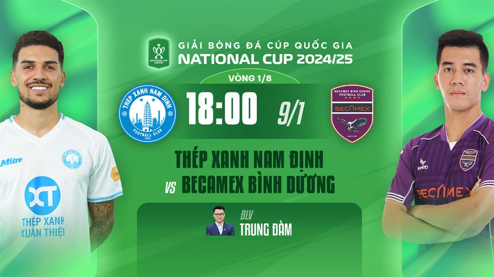 Trực tiếp bóng đá Nam Định vs Bình Dương