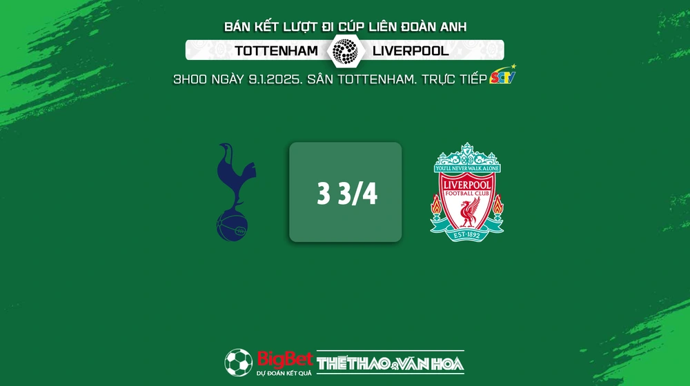 Soi Kèo, soi tỷ lệ Tottenham vs Liverpool 3h00 ngày 9/1, bán kết lượt đi Cúp Liên đoàn Anh - Ảnh 9.