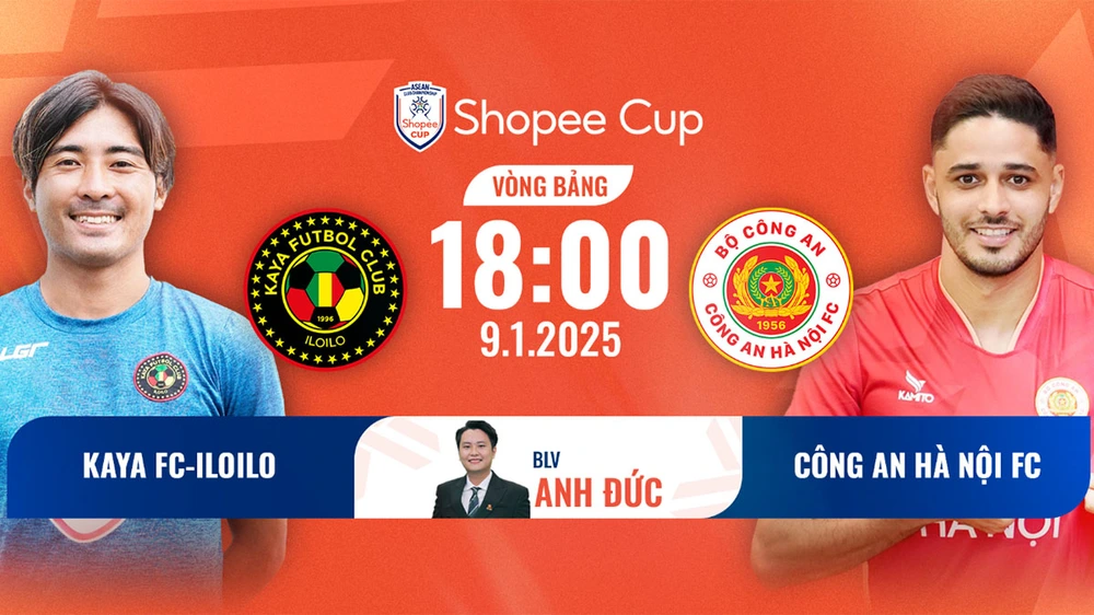 Link xem trực tiếp bóng đá Kaya FC vs CAHN, vòng bảng ASEAN Shopee Cup (18h00 hôm nay) - Ảnh 2.