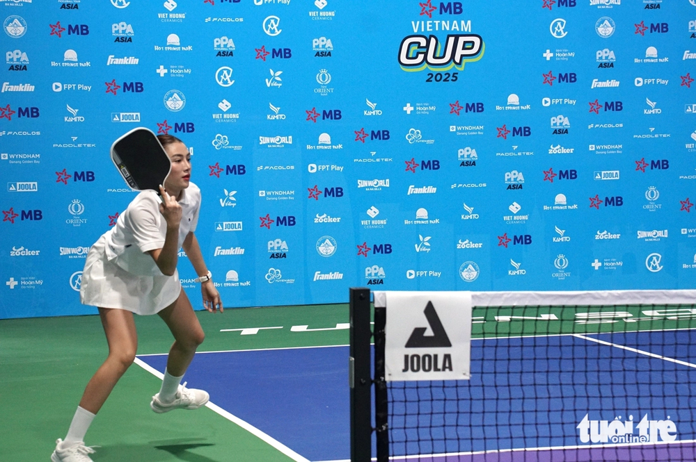 Nhiều 'bóng hồng' quyến rũ tham gia thi tài tại Giải pickleball quốc tế PPA Tour Asia 2025 - Ảnh 3.