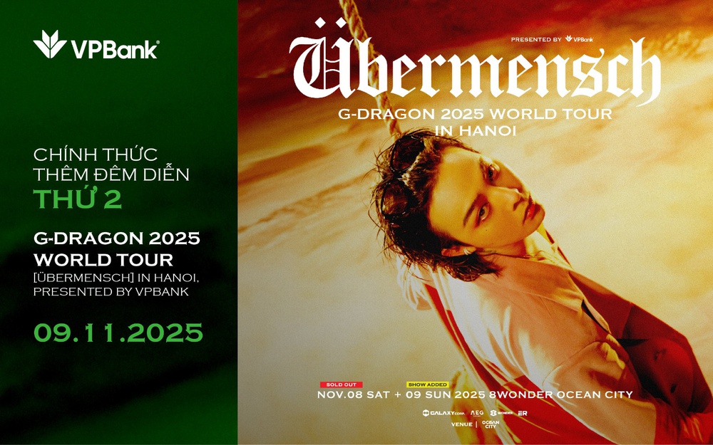 G-DRAGON thêm đêm diễn thứ hai tại Việt Nam, chủ thẻ VPBank MasterCard tiếp tục được mua vé sớm - Ảnh 1.