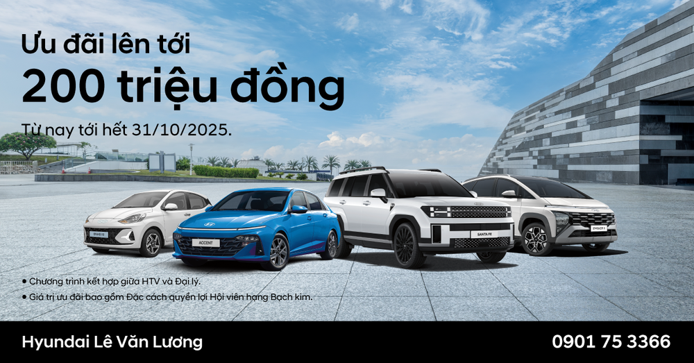 Chương trình ưu đãi Tháng 10 – Ưu đãi cực khủng đến từ Hyundai Lê Văn Lương - Ảnh 1.