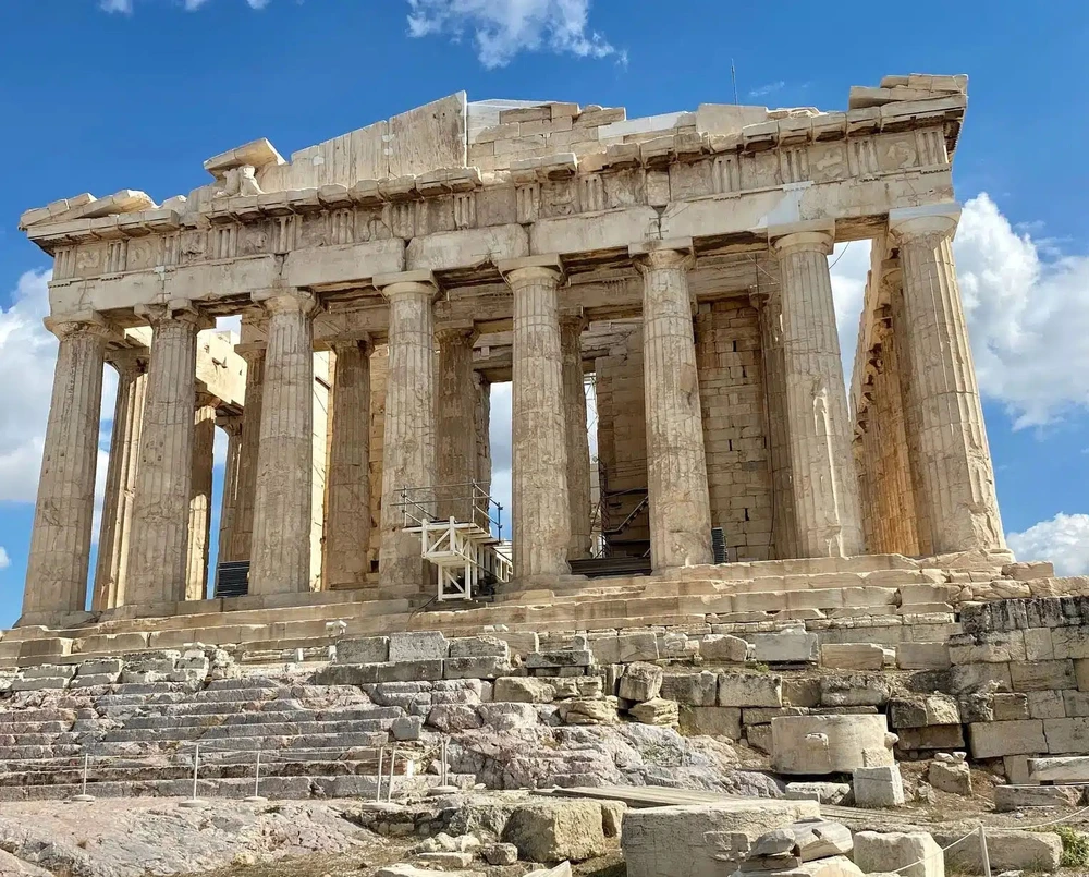 Đền Parthenon hiện ra trọn vẹn sau nhiều thập kỷ - Ảnh 1.