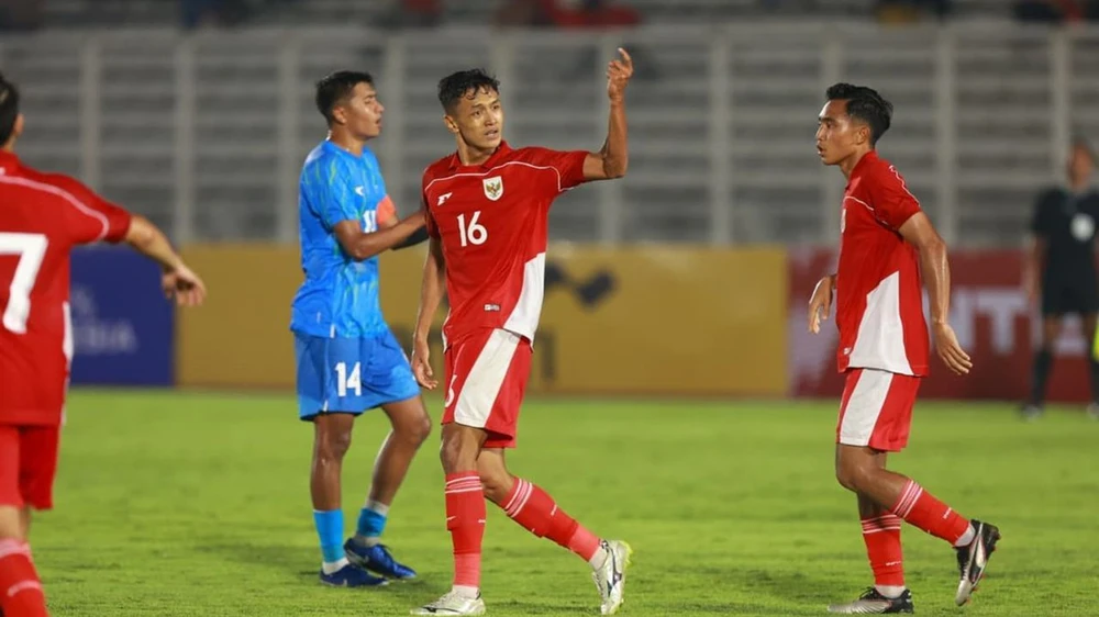 Giao hữu U23: Indonesia hòa Ấn Độ 1–1 trên sân nhà - Ảnh 2.
