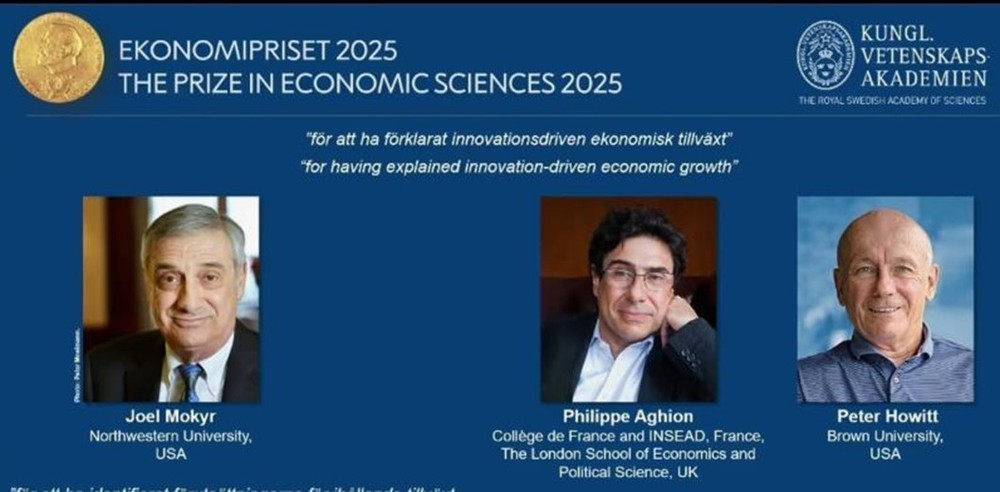 Giải Nobel Kinh tế 2025 và các giải Nobel Kinh tế trong 10 năm gần đây - Ảnh 2.