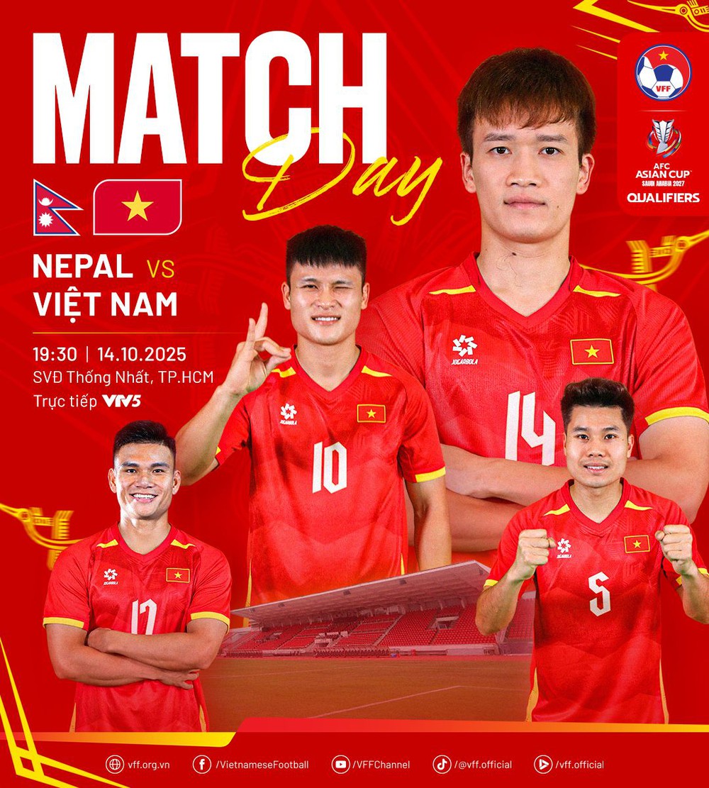 Tin nóng thể thao tối 14/10: Siêu máy tính dự đoán kết quả trận Việt Nam - Nepal, Indonesia hoãn bàn tương lai Kluivert - Ảnh 1.