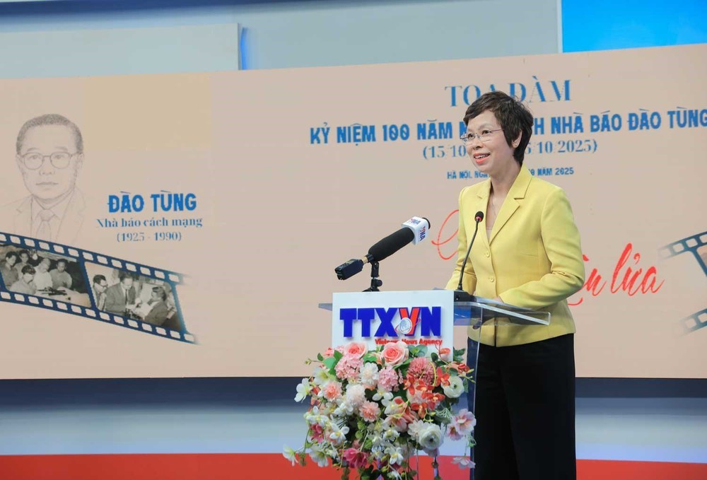 Toạ đàm “Kỷ niệm 100 năm Ngày sinh nhà báo Đào Tùng” - Ảnh 1.