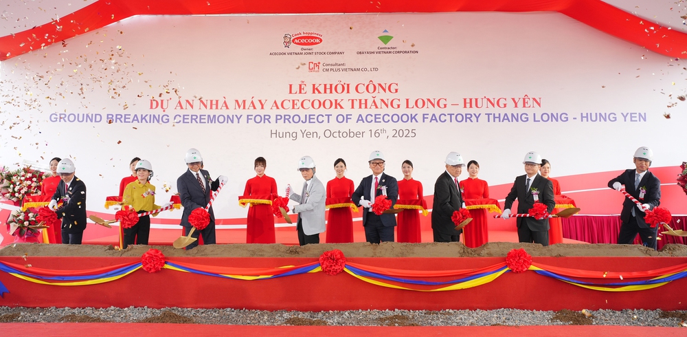 Acecook Việt Nam khởi công Nhà máy Thăng Long: Bước tiến mới trong hành trình vươn tầm thế giới - Ảnh 2. Acecook Việt Nam khởi công Nhà máy Thăng Long: Bước tiến mới trong hành trình vươn tầm thế giới - Ảnh 2.