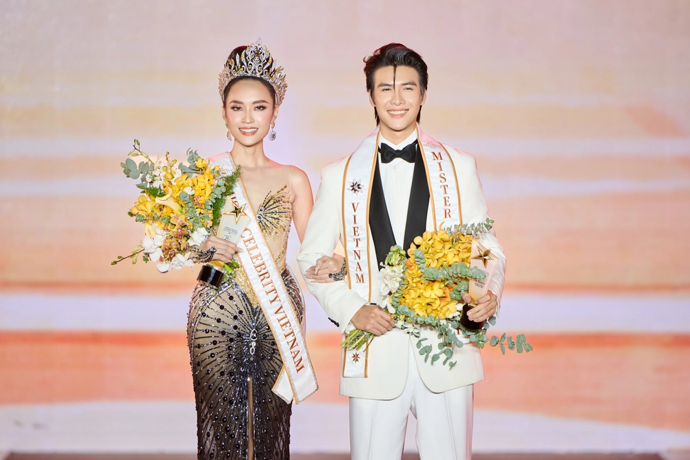 Nguyễn Đình Tuấn Kiệt và Trần Trân Mỹ Linh đăng quang Miss & Mister Celebrity Vietnam 2025  - Ảnh 1.