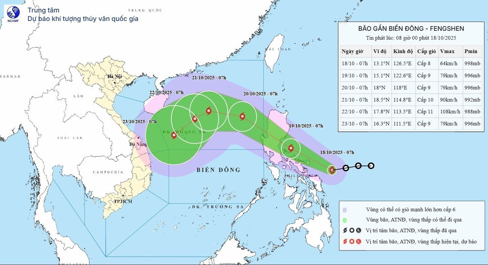 Ảnh hưởng của bão FENGSHEN gây nguy hiểm cho các hoạt động tàu thuyền - Ảnh 1.