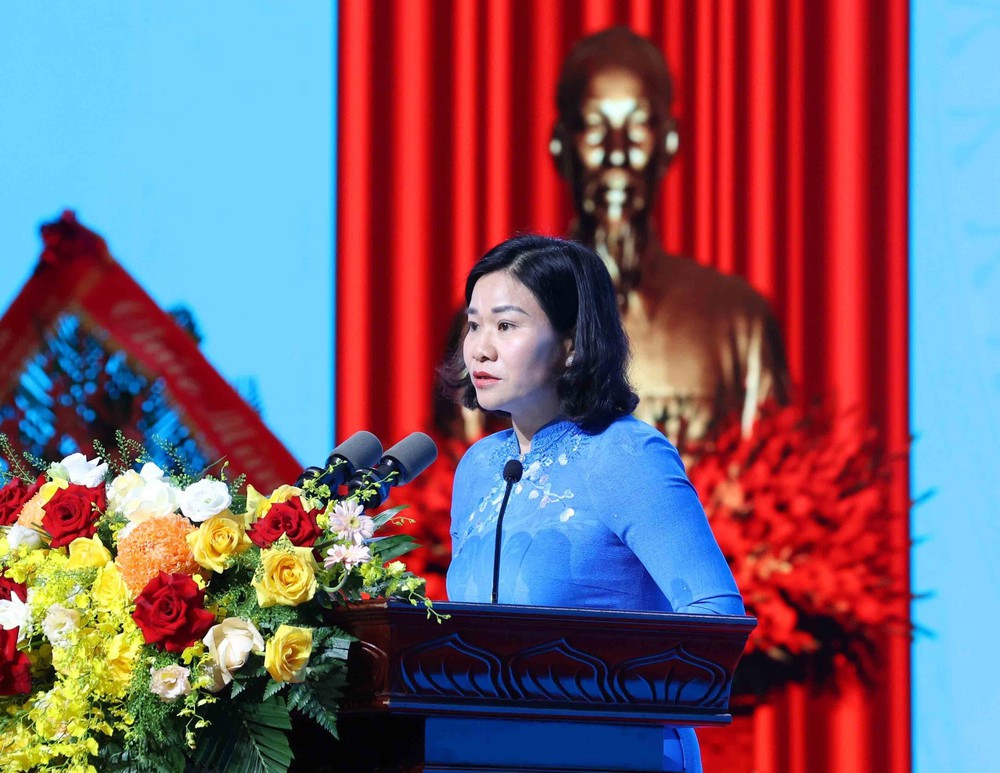 Tổng Bí thư Tô Lâm dự Lễ kỷ niệm 95 năm ngày thành lập Hội Liên hiệp Phụ nữ Việt Nam - Ảnh 6.