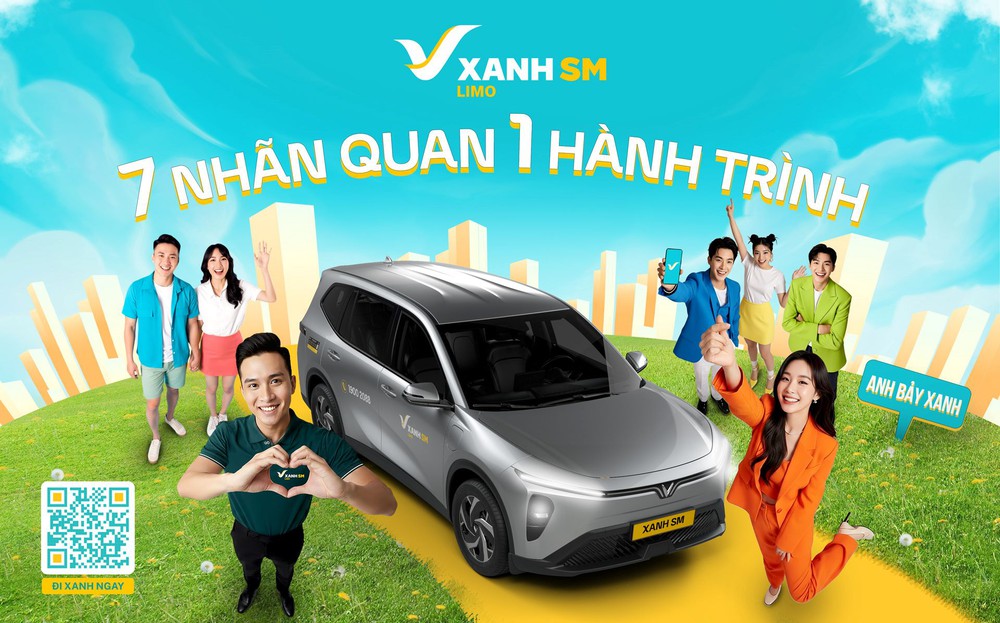 Xanh SM ra mắt dịch vụ taxi điện 7 chỗ cao cấp xanh SM Limo - Ảnh 1.