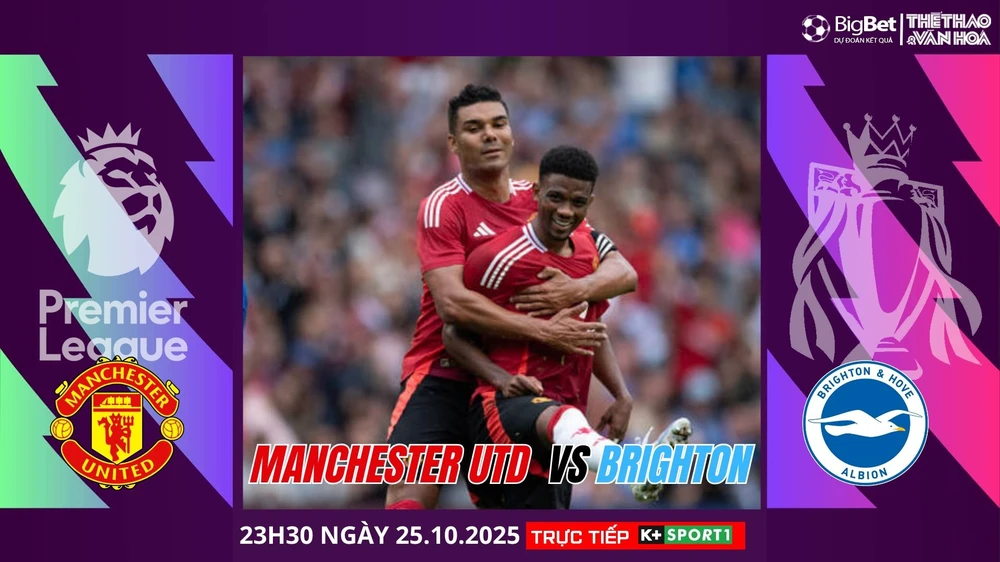 Nhận định, soi tỷ lệ Manchester United vs Brighton, 23h30 ngày 25/10, Ngoại hạng Anh - Ảnh 1. MU vs Brighton