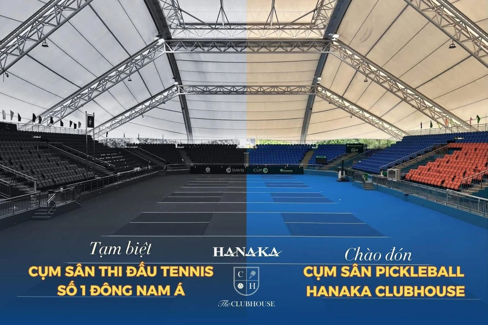 Cụm sân quần vợt lập kỷ lục châu Á ở Việt Nam chuyển thành sân pickleball - Ảnh 4. Cụm sân quần vợt lập kỷ lục châu Á ở Việt Nam chuyển thành sân pickleball - Ảnh 4.