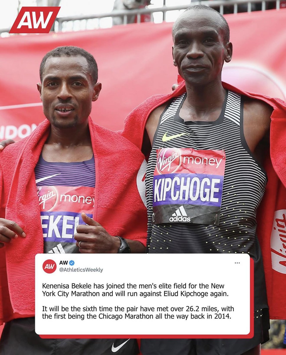 Lộ diện màn so tài được chờ đợi nhất ở New York Marathon giữa hai huyền thoại điền kinh thế giới - Ảnh 1. Kipchoge