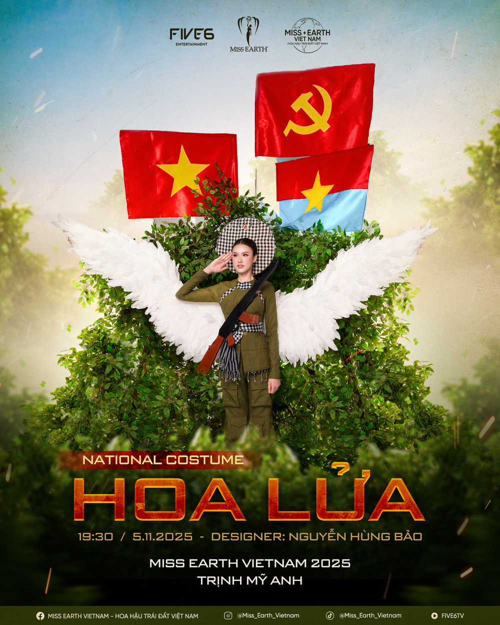 Trịnh Mỹ Anh gây ấn tượng với trang phục dân tộc tại Miss Earth 2025 - Ảnh 1. Trịnh Mỹ Anh gây ấn tượng với trang phục dân tộc tại Miss Earth 2025 - Ảnh 1.