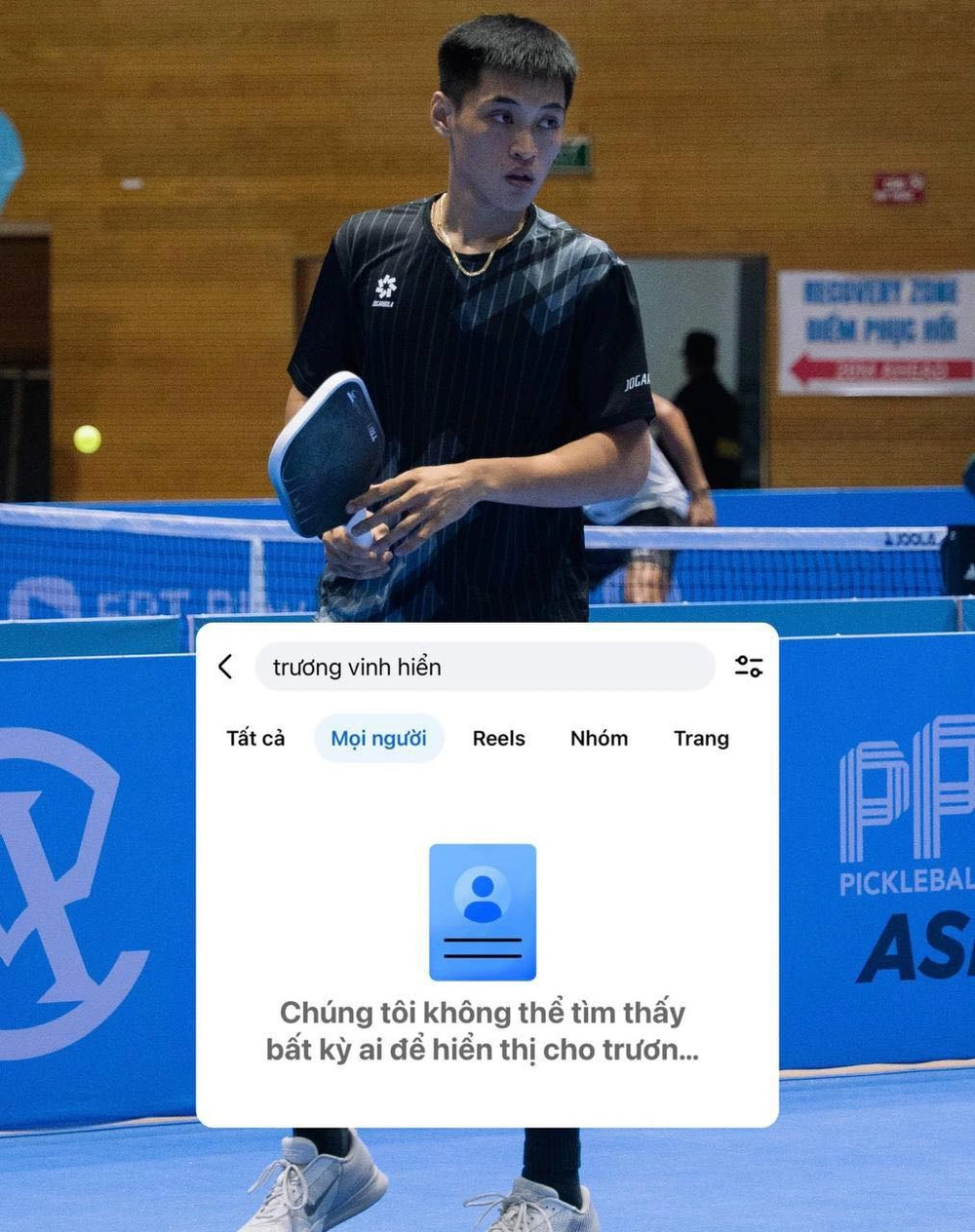 Trương Vinh Hiển khóa Facebook cá nhân vì bị CĐM công kích sau trận pickleball với Lý Hoàng Nam - Ảnh 3.