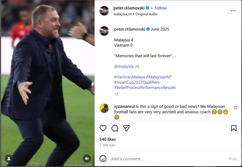 HLV Australia có động thái khiến CĐV Malaysia bối rối ngay trước khi FIFA ra phán quyết về dàn sao nhập tịch  - Ảnh 1. HLV Australia có động thái khiến CĐV Malaysia bối rối ngay trước khi FIFA ra phán quyết về dàn sao nhập tịch  - Ảnh 1.