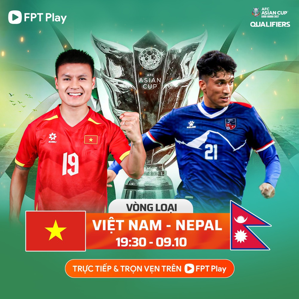 2 trận đấu của tuyển Việt Nam trong tháng này được phát trực tiếp ở đâu? VTV5 có phát sóng? - Ảnh 1.