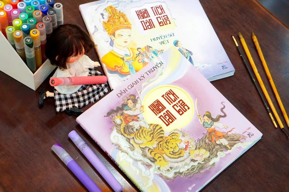Huỳnh Lập, Lê Nhân mừng “Vẽ kể chuyện” ra mắt sách Huyền tích dân gian - Ảnh 4.