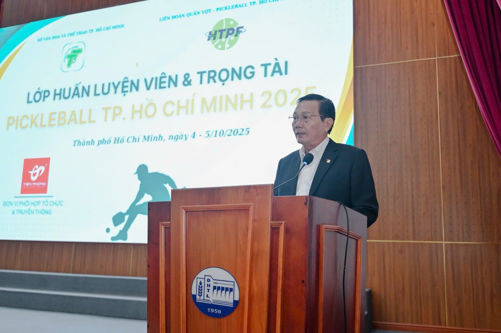 Lớp HLV và trọng tài pickleball TP.HCM năm 2025 khép lại thành công rực rỡ - Ảnh 1.