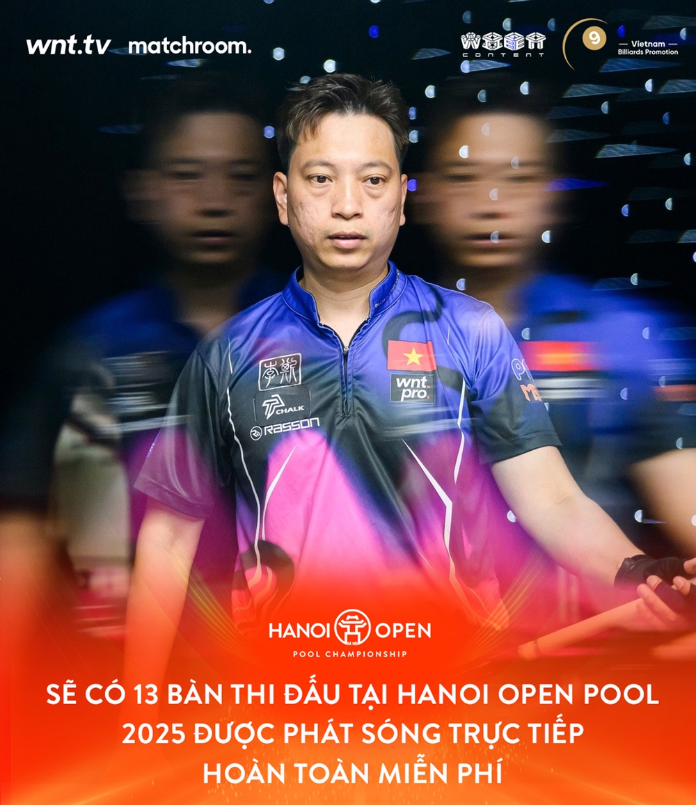 Xem trực tiếp billiards Hanoi Open Pool 2025 ở đâu? VTV có trực tiếp? - Ảnh 1.