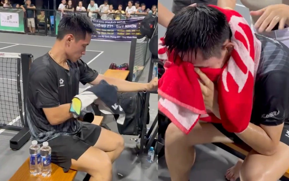 Trương Vinh Hiển bật khóc khi vô địch pickleball, trần tình về drama với Lý Hoàng Nam - Ảnh 2.