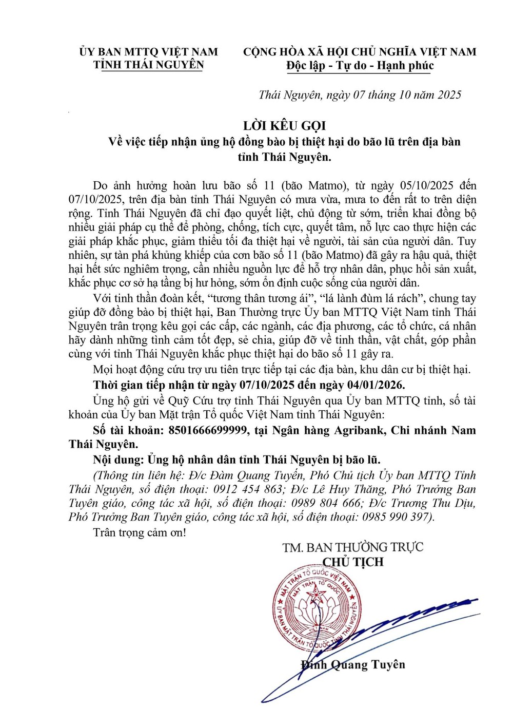 VĐV pickleball Trương Vinh Hiển ủng hộ 50 triệu đồng cho bà con Thái Nguyên bị ảnh hưởng bởi bão lũ - Ảnh 3.