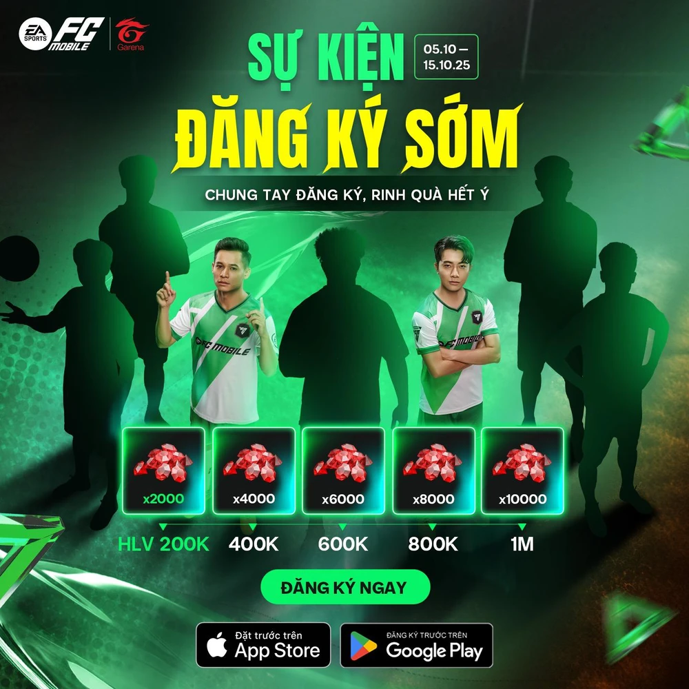 FC Mobile Việt Nam mở sự kiện đăng ký sớm, game thủ tiếp tục có cơ hội nhận được 10.000 đá quý sau CBT - Ảnh 2.