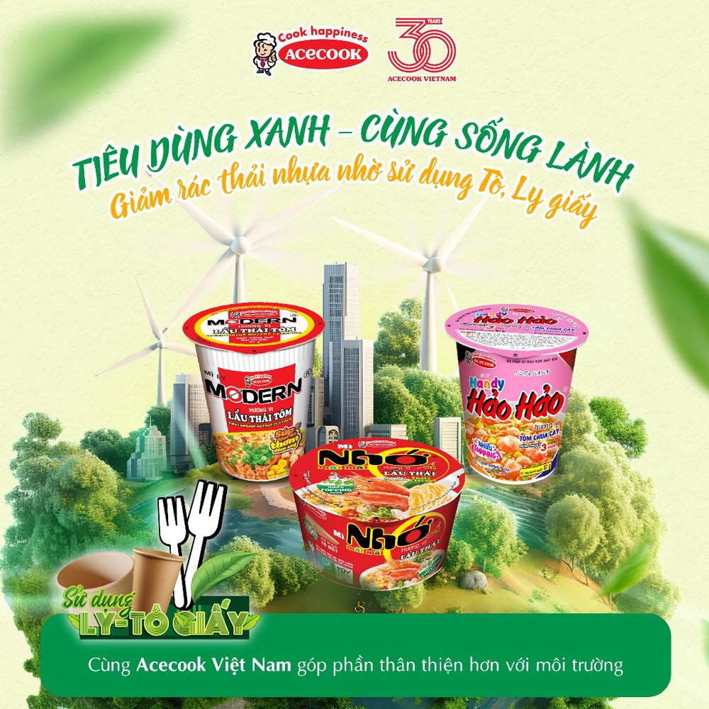Acecook Việt Nam: Ba thập kỷ bền bỉ phát triển bền vững chung tay vì một hành tinh xanh - Ảnh 2.