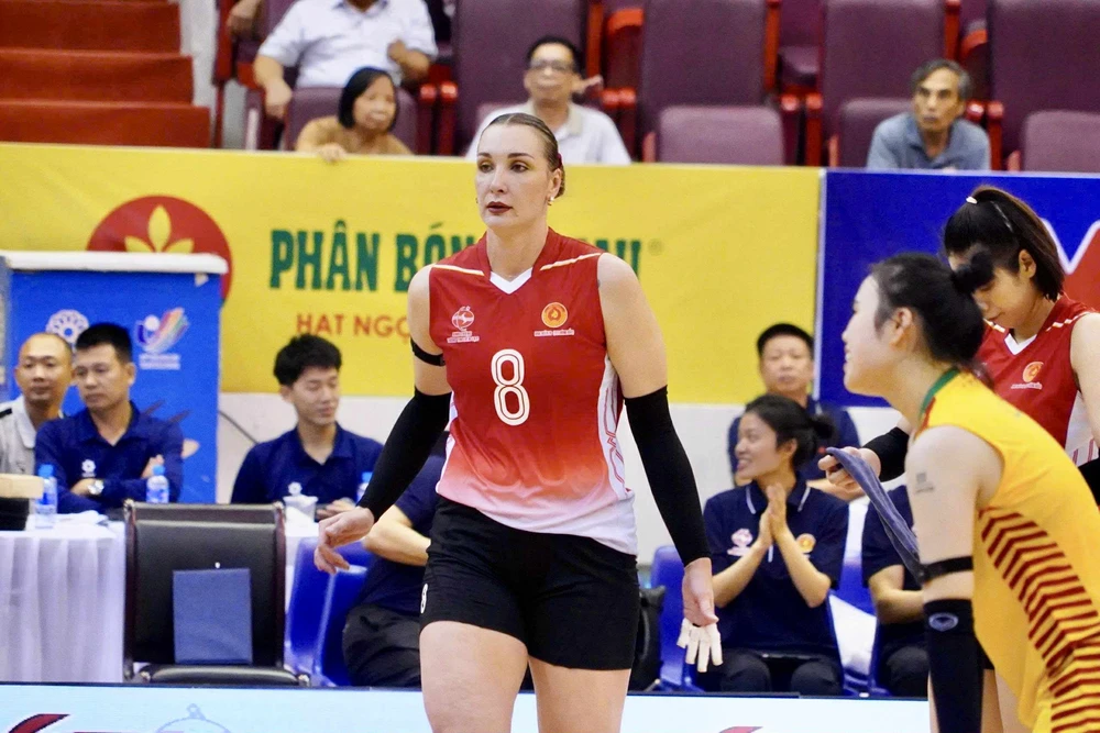CLB bóng chuyền Binh chủng Thông tin Binh đoàn 19: Quyết tâm trở lại đỉnh cao - Ảnh 1.