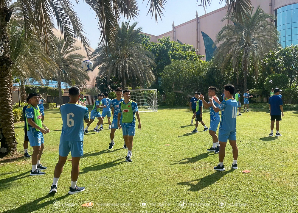 U23 Việt Nam hưng phấn chờ chạm trán U23 Qatar - Ảnh 1.