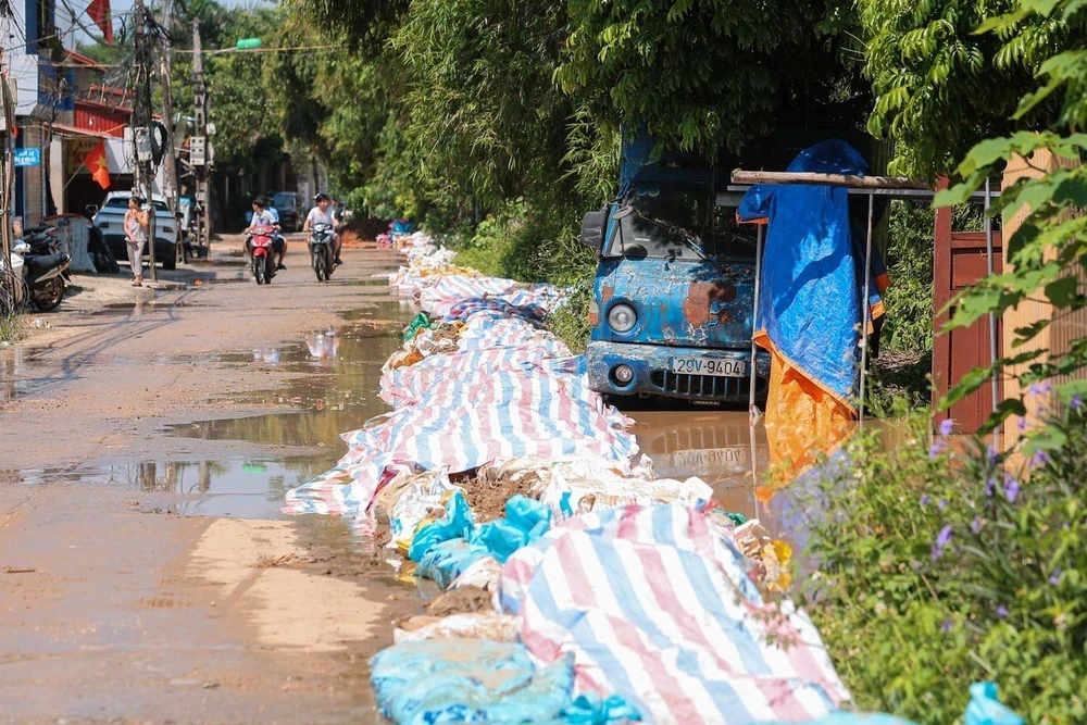 Nước sông Cầu dâng cao, gây ngập lụt nhiều hộ ven sông - Ảnh 11.