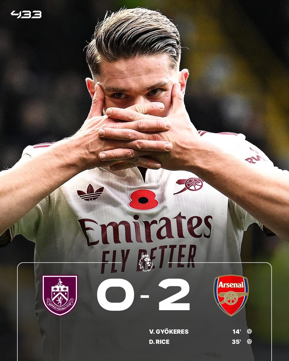 Gyokeres và Rice ghi bàn, Arsenal đi vào lịch sử Premier League nhờ phạt góc - Ảnh 3.