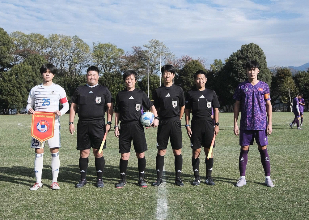 U17 Việt Nam hòa trận thứ hai tại Nhật Bản - Ảnh 1.