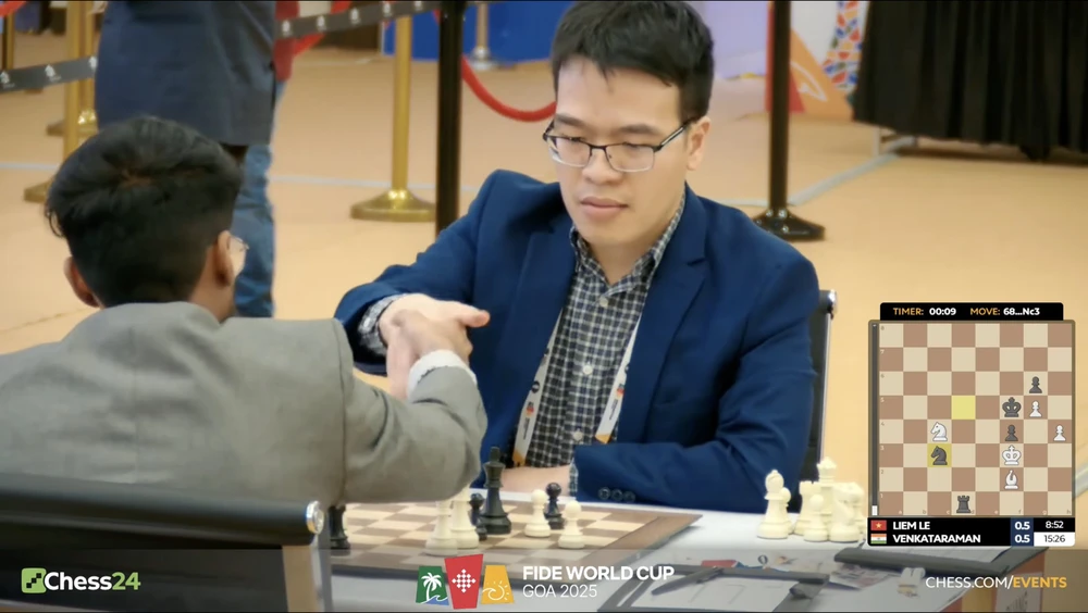 Lê Quang Liêm làm nên lịch sử ở World Cup, được trang cờ vua quốc tế khen ngợi - Ảnh 1. Lê Quang Liêm làm nên lịch sử ở World Cup, được trang cờ vua quốc tế khen ngợi - Ảnh 1.