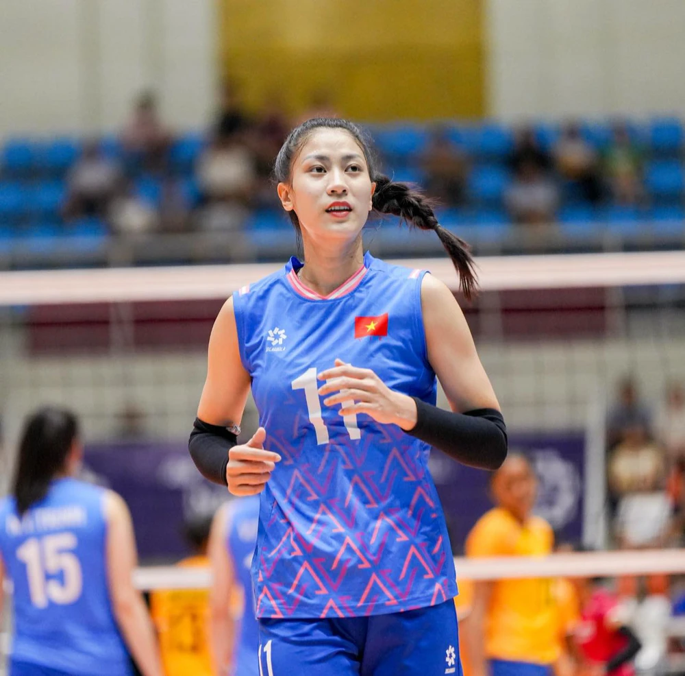 Kiều Trinh dự kiến sẽ là đối chuyền đánh chính của tuyển bóng chuyền nữ Việt Nam ở SEA Games 2025