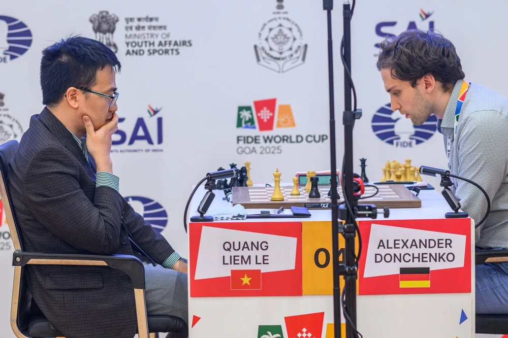 Lê Quang Liêm dừng bước đáng tiếc tại World Cup cờ vua 2025 - Ảnh 1. Lê Quang Liêm dừng bước đáng tiếc tại World Cup cờ vua 2025 - Ảnh 1.