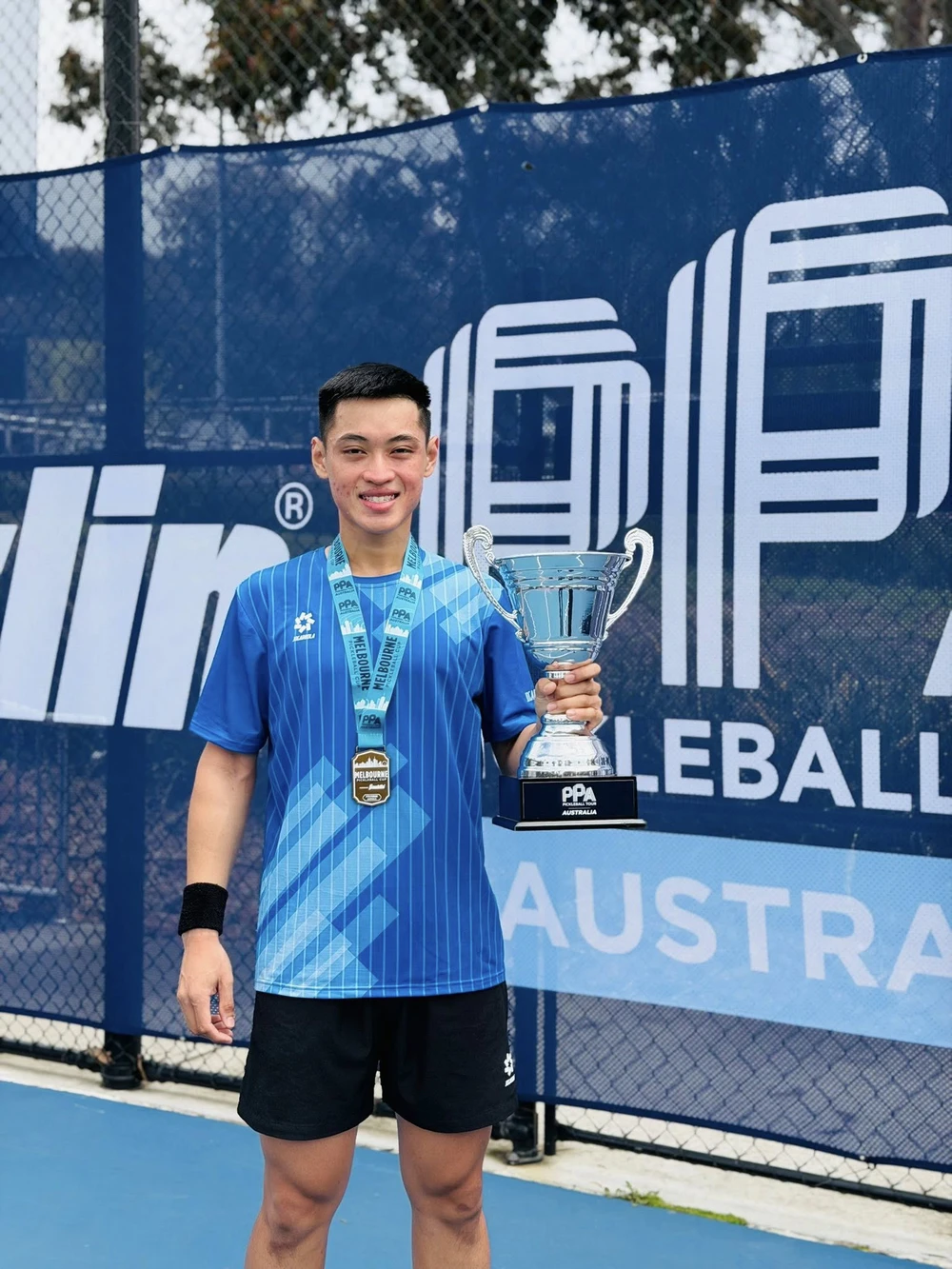 Chạnh lòng với khán đài chỉ có… 30 khán giả tại giải pickleball ở Úc, nơi tay vợt Việt Nam lên ngôi vô địch - Ảnh 2. Chạnh lòng với khán đài chỉ có… 30 khán giả tại giải pickleball ở Úc, nơi tay vợt Việt Nam lên ngôi vô địch - Ảnh 2.