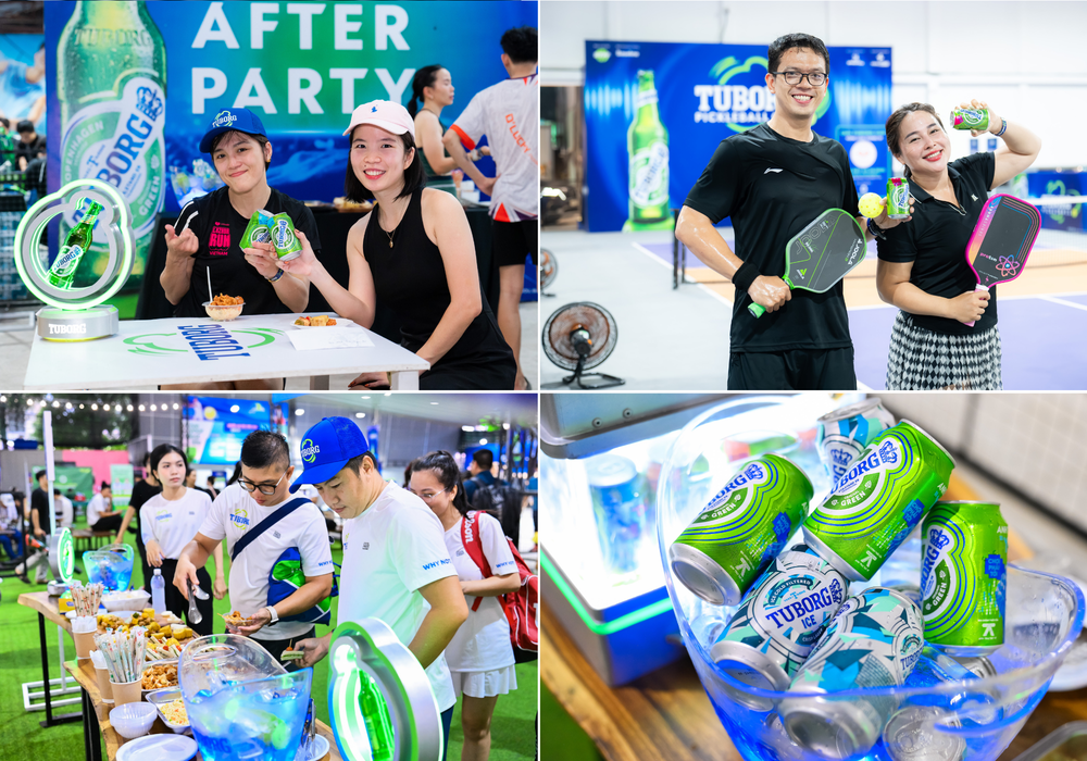 Giới trẻ TP.HCM nô nức "lên kèo" tranh tài tại Tuborg Pickleball Cup Series 2025 - Ảnh 4. Giới trẻ TP.HCM nô nức "lên kèo" tranh tài tại Tuborg Pickleball Cup Series 2025 - Ảnh 4.