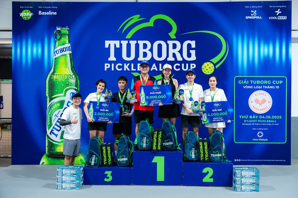 Giới trẻ TP.HCM nô nức "lên kèo" tranh tài tại Tuborg Pickleball Cup Series 2025 - Ảnh 5. Giới trẻ TP.HCM nô nức "lên kèo" tranh tài tại Tuborg Pickleball Cup Series 2025 - Ảnh 5.