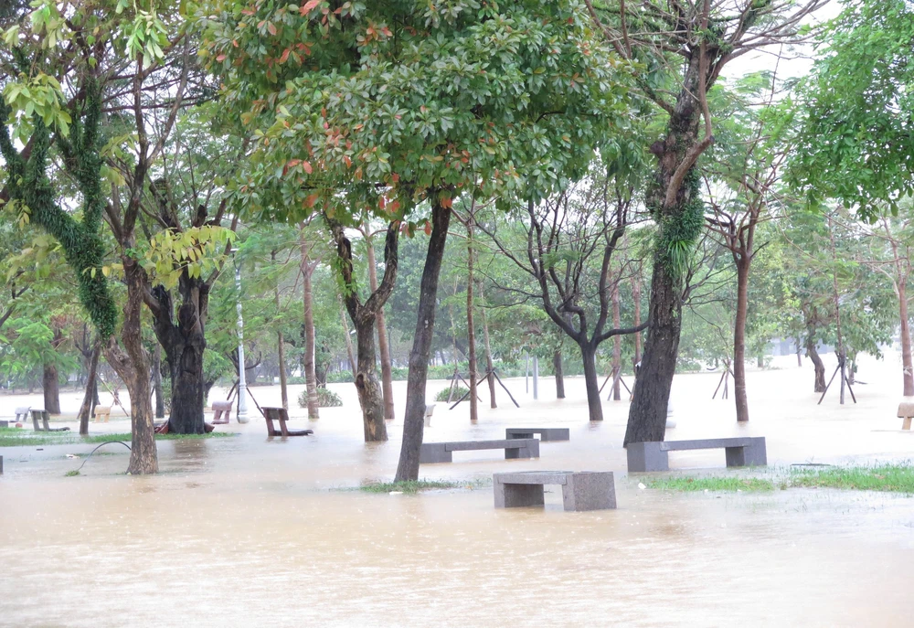 Huế: Lũ trên sông Hương dâng cao do mưa lớn - Ảnh 3. Huế: Lũ trên sông Hương dâng cao do mưa lớn - Ảnh 3.