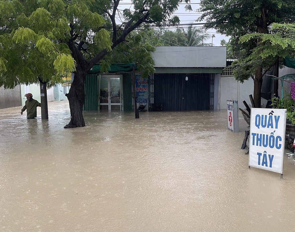 Nhiều địa phương ở phía Nam Khánh Hòa bị ngập sâu do mưa lũ - Ảnh 2. Nhiều địa phương ở phía Nam Khánh Hòa bị ngập sâu do mưa lũ - Ảnh 2.