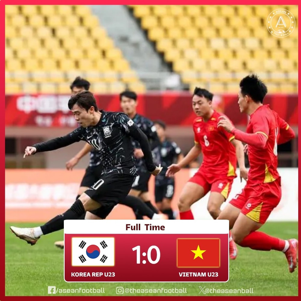 Kết thúc Panda Cup 2025, U22 Việt Nam 0-1 U22 Hàn Quốc: Âu lo trước SEA Games 33 - Ảnh 1. Kết thúc Panda Cup 2025, U22 Việt Nam 0-1 U22 Hàn Quốc: Âu lo trước SEA Games 33 - Ảnh 1.