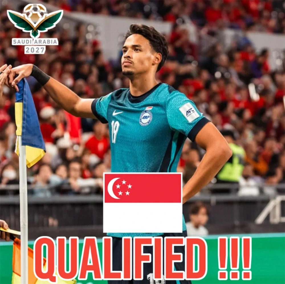 Bóng đá Đông Nam Á ở vòng loại Asian Cup 2027: Singapore lập kỳ tích, Thái Lan nín thở - Ảnh 1. Bóng đá Đông Nam Á ở vòng loại Asian Cup 2027: Singapore lập kỳ tích, Thái Lan nín thở - Ảnh 1.