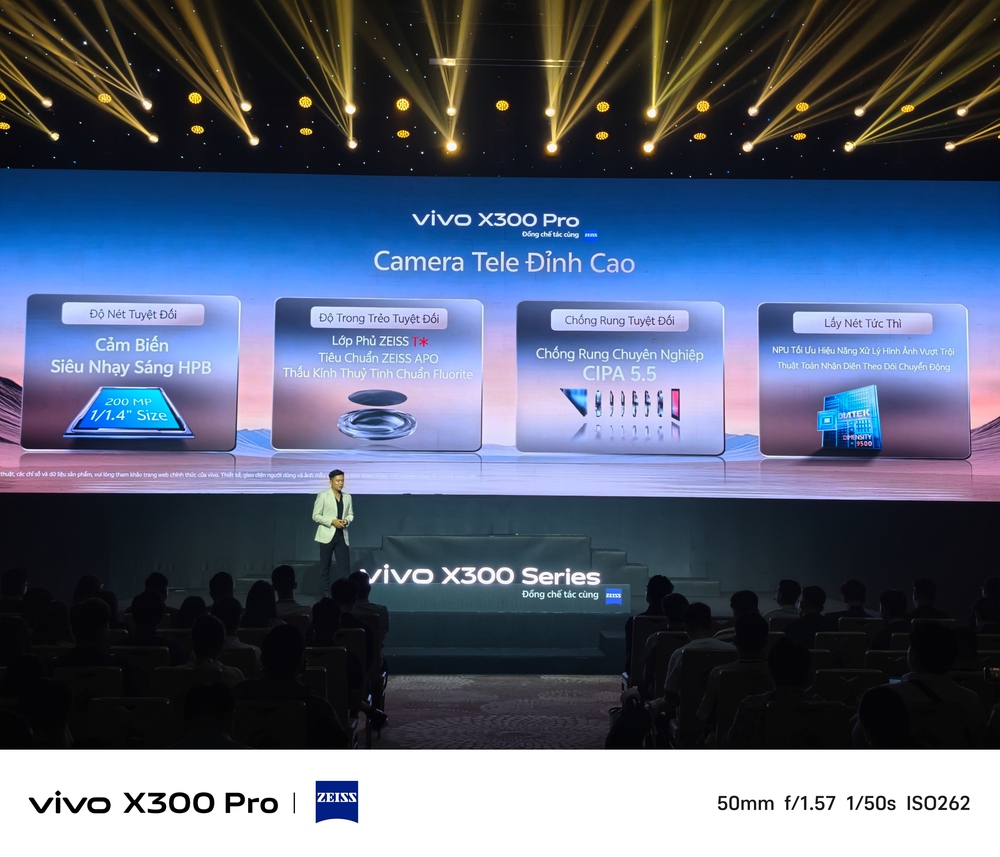 vivo X300 Series ra mắt tại Việt Nam: Bộ đôi "vua camera" ZEISS 200MP mở kỷ nguyên nhiếp ảnh di động mới - Ảnh 1. vivo X300 Series ra mắt tại Việt Nam: Bộ đôi "vua camera" ZEISS 200MP mở kỷ nguyên nhiếp ảnh di động mới - Ảnh 1.