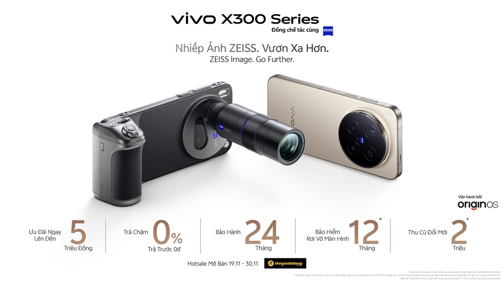 vivo X300 Series ra mắt tại Việt Nam: Bộ đôi "vua camera" ZEISS 200MP mở kỷ nguyên nhiếp ảnh di động mới - Ảnh 2. vivo X300 Series ra mắt tại Việt Nam: Bộ đôi "vua camera" ZEISS 200MP mở kỷ nguyên nhiếp ảnh di động mới - Ảnh 2.
